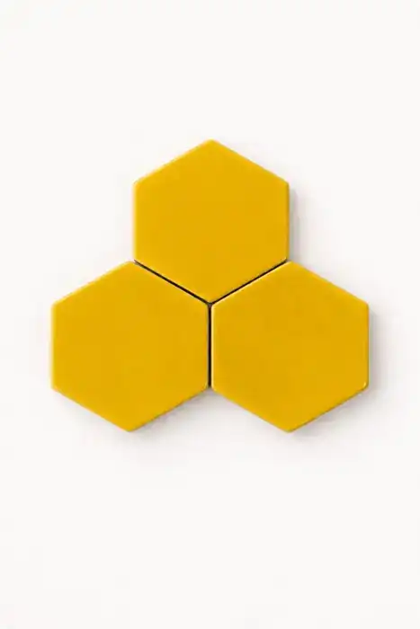 Hexagonito Brillante Amarillo